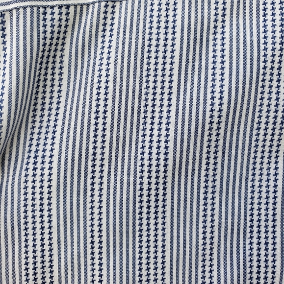 Christian Aujard Paris Navy Striped Button Up Top 2XLT - Picture 4 of 4